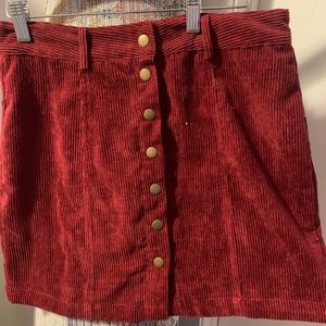 Mini Corduroy Skirt